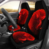 Red Betta Fish Print Car Seat Covers