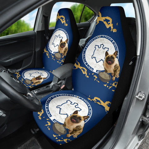 [AI Generated] French Bulldog with a bowl from Massachusetts car seat covers