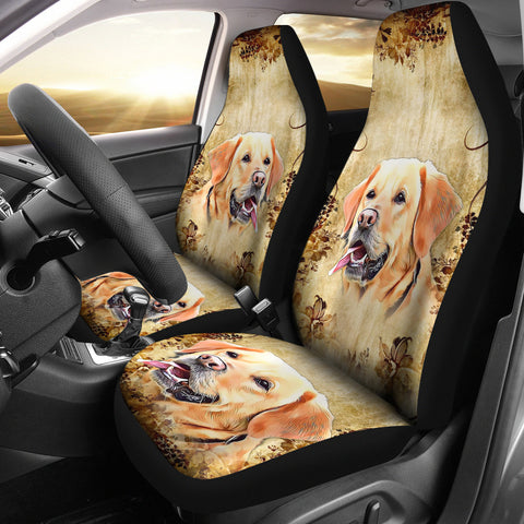 Labrador Retriever Dog Print Car Seat Covers