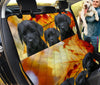 Black Labrador Print Pet Seat Covers