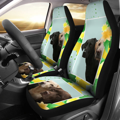 Labrador Retriever Print Car Seat Covers