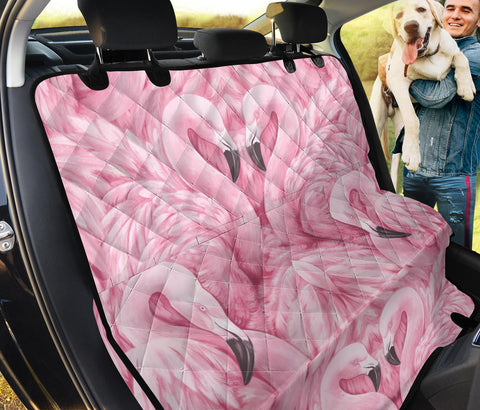 Pink Flamingo Print Pet Seat covers