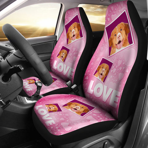 Nova Scotia Duck Tolling Retriever Love Print Car Seat Covers