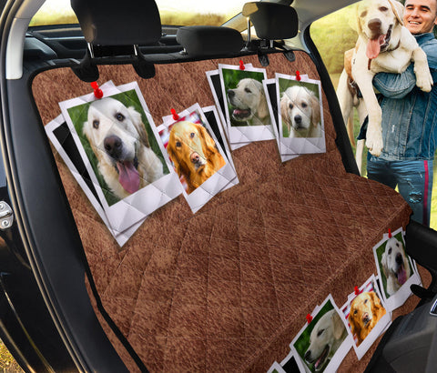 Lovely Golden Retriever Dog Print Pet Seat Covers