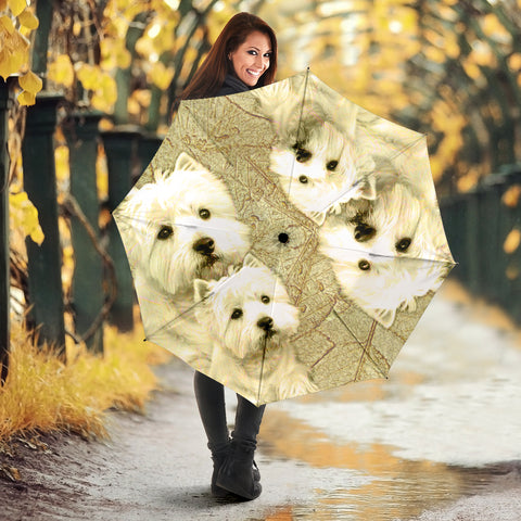 West Highland White Terrier Print Umbrellas- Limited Edition