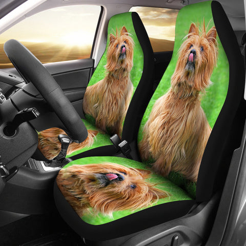 Cute Australian Terrier Dog Print Car Seat Covers