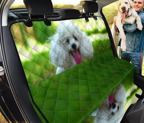 Cute Poodle Dog Print Pet Seat Covers