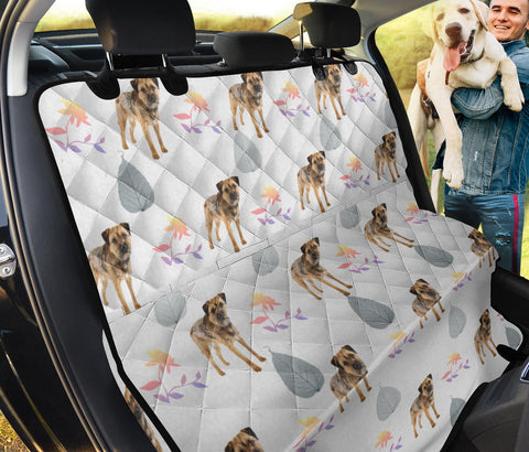 Border Terrier Patterns Print Pet Seat Covers