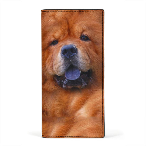 Chow Chow Dog Print Women's Leather Wallet