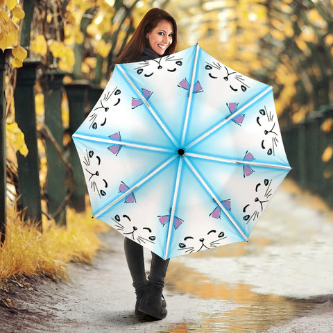 Lovely Cat Art Print Umbrellas