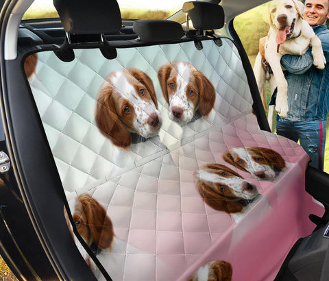 Cute Brittany Dog Print Pet Seat Covers