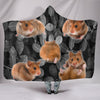 Cute Djungarian Hamster Print Hooded Blanket
