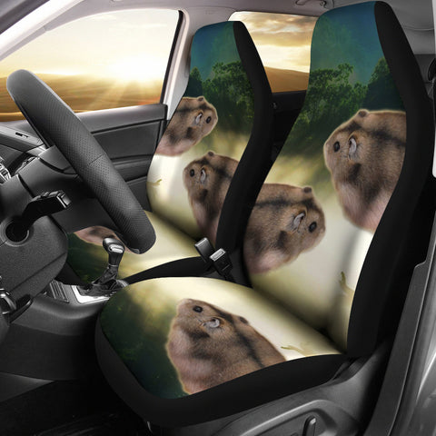 Lovely Campbell's Dwarf Hamster Print Car Seat Covers