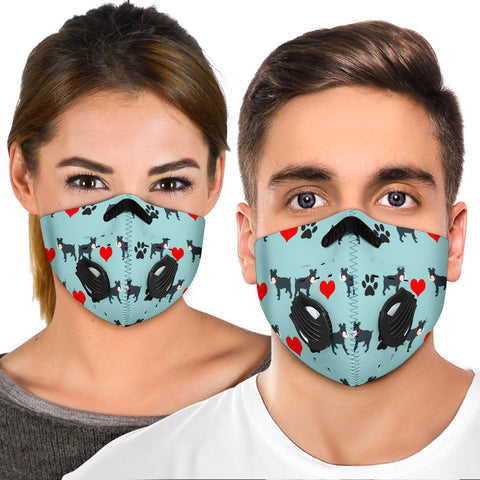 Miniature Schnauzer Print Premium Face Mask