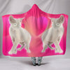 Amazing Devon Rex Cat Print Hooded Blanket