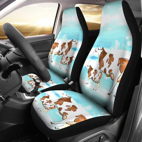 Montbeliarde Cattle (Cow) Print Car Seat Covers