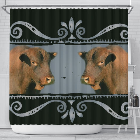 Amazing Senepol Cattle (Cow) Print Shower Curtain