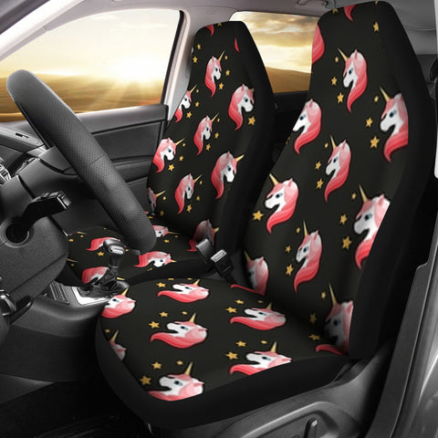 Unicorn Pattern Print Car Seat Covers