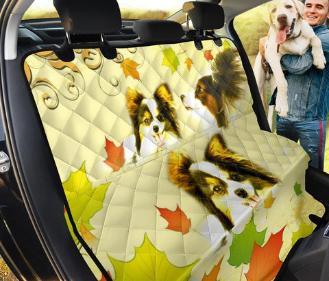 Cute Papillon Dog Print Pet Seat covers