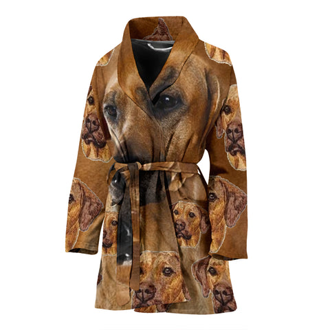 Rhodesian Ridgeback Dog Patterns Print Women's Bath Robe