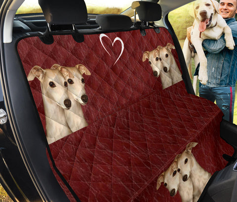 Whippet Print Pet Seat Covers