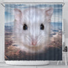 Cute Campbell's Dwarf Hamster Print Shower Curtains