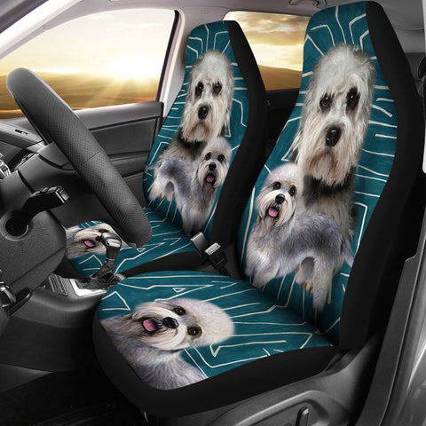 Dandie Dinmont Terrier Print Car Seat Covers