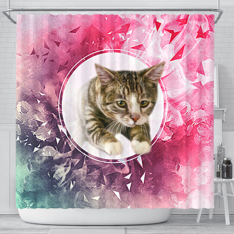 American Shorthair Cat Print Shower Curtain