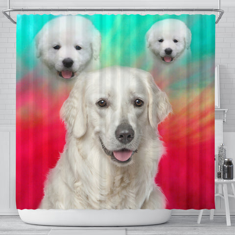 Kuvasz Dog Print Shower Curtain