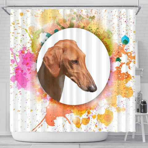 Azawakh Dog Print Shower Curtain