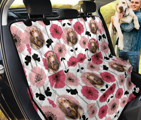 Bloodhound Floral Print Pet Seat Covers