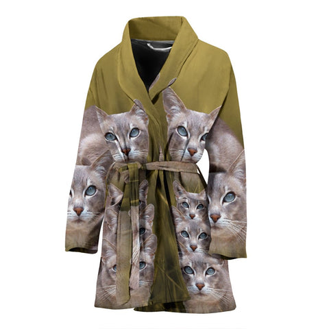 Amazing Tonkinese Cat Print Women's Bath Robe