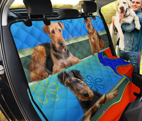 Cute Airedale Terrier Print Pet Seat Covers