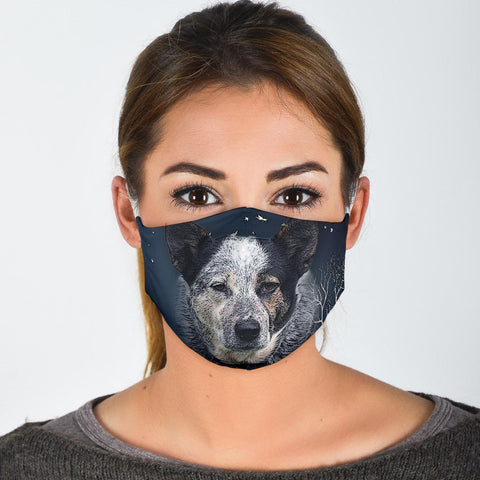 Australian Cattle Dog Print Face Mask