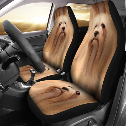 Lhasa Apso Dog Print Car Seat Covers