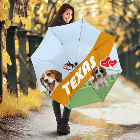 Cute Beagle Dog Print Umbrellas