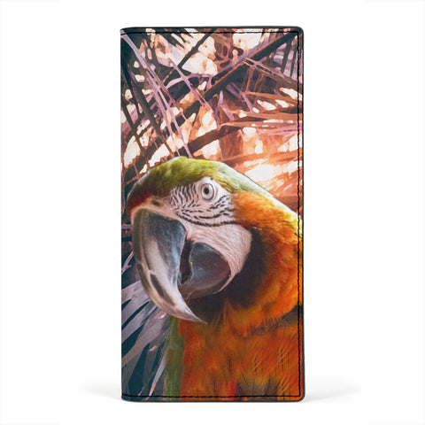 Amazing Catalina Macaw Print Women's Leather Wallet