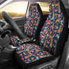 Australian Cattle Dog Floral Print Car Seat Covers