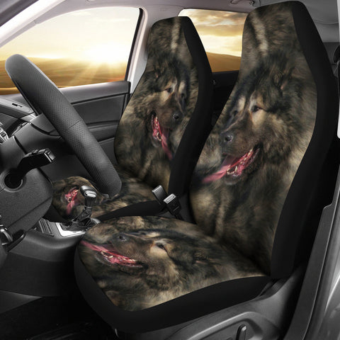 Amazing Caucasian Shepherd Dog Print Car Seat Covers