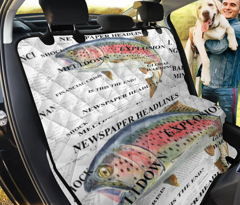 Rainbow trout Fish Print Pet Seat Covers