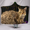 Lovely Selkirk Rex Cat Print Hooded Blanket