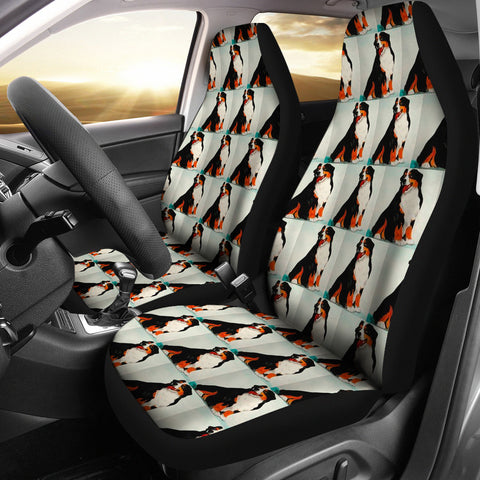 Bernese Mountain Dog Patterns Print Car Seat Covers