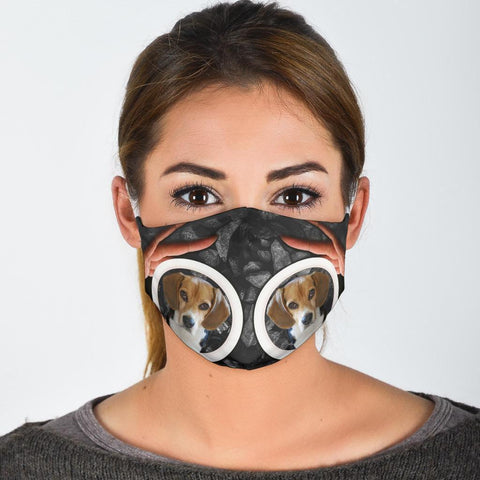 Cute Beagle Print Face Mask