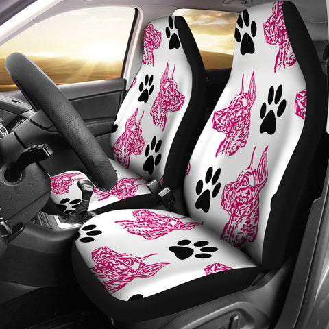 Great Dane Paw Patterns Print Car Seat Covers