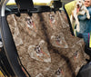 Bulldog in Heart Print Pet Seat Covers