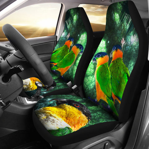 Caique Parrot Print Car Seat Covers
