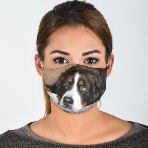 Bernese Mountain Dog Print Face Mask