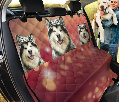 Cute Alaskan Malamute Print Pet Seat Covers