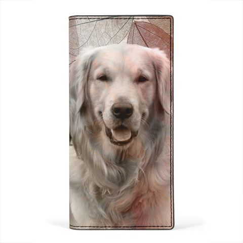 Golden Retriever Print Women's Leather Wallet