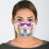 Cute Bichon Frise Print Face Mask